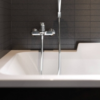 Baterie cada-dus, Hansgrohe, Logis, crom